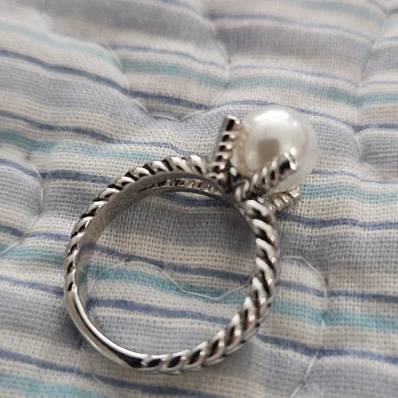 David Yurman Silver Cable Ring With Bag Size 5.never Worn - Picture 2 of 6